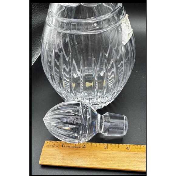 Vintage Marquis by Waterford Hanover Gold Trim Crystal Decanter w/Stopper 12" - Picture 8 of 8
